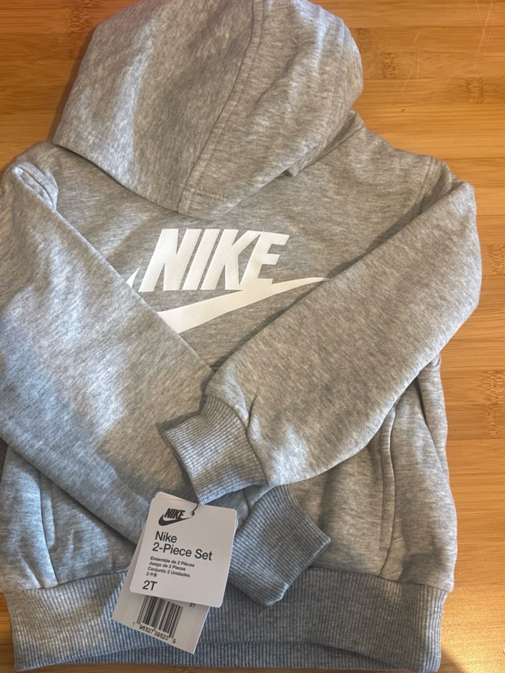 Nike Gray Crewneck Sweatshirt with White Logo